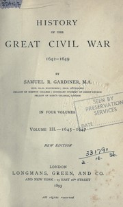 Cover of: History of the great Civil War, 1642-1649