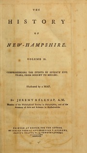 Cover of: The history of New-Hampshire: Volume I [ -III] ...