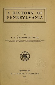 Cover of: A history of Pennsylvania