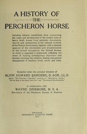 Cover of: A history of the Percheron horse by Alvin Howard Sanders