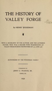 Cover of: The history of Valley Forge