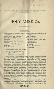 Cover of: Holy America by Isaac Pitman Noyes