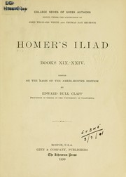 Cover of: Homer's Iliad, books 19-24 by Όμηρος