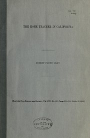 Cover of: The home teacher in California