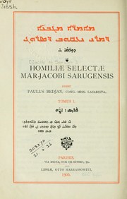 Cover of: Homiliae selectae Mar-Jacobi Sarugensis by Jacob of Serug