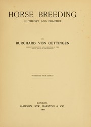 Horse breeding in theory and practice by Burchard von Oettingen
