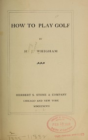 Cover of: How to play golf