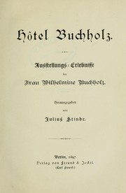 Hôtel Buchholz by Julius Ernst Wilhelm Stinde