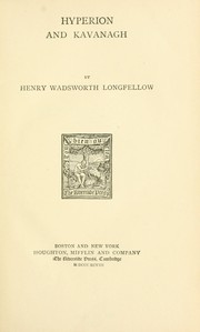 Cover of: Hyperion and Kavanagh