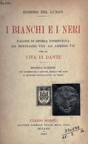 Cover of: I bianchi e i neri by Isidoro del Lungo