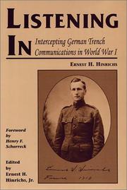Cover of: Listening in: intercepting German trench communications in World War I