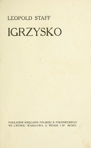 Cover of: Igrzysko by Leopold Staff