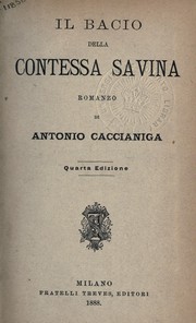 Cover of: Il bacio della Contessa Savina