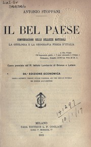 Cover of: Il Bel Paese: conversazioni sulle bellezze naturali la geologia e la geologia e la geografia fisica d'Italia