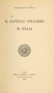 Cover of: Il capitale straniero in Italia