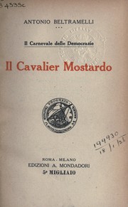 Cover of: Il Cavalier Mostardo