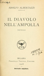 Cover of: Il diavolo nell'ampolla: novelle