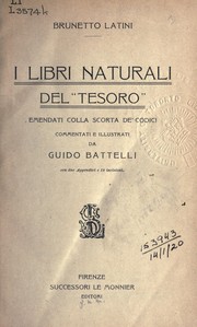 Cover of: I libri naturali del "Tesoro"