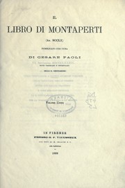 Cover of: Il Libro di Montaperti (an. 1260) pubblicato per cura di Cesare Paoli by Libro di Montaperti