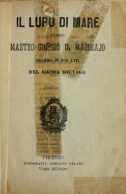 Cover of: Il lupo di mare by Souvage