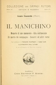 Cover of: Il manichino; Memorie di uno smemorato; Gita sentimentale by Pascarella, Cesare