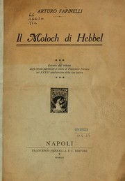 Cover of: Il Moloch di Hebbel