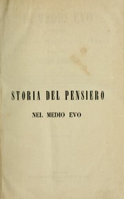 Cover of: Il Medio Evo: studii storici filosofici e letterarj