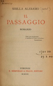 Cover of: Il passaggio: romanzo