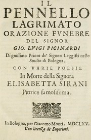 Cover of: Il pennello lagrimato by Gio. Luigi Picinardi