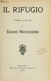 Cover of: Il Rifugio by Dario Niccodemi