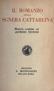 Cover of: Il romanzo della "Sgnera Cattareina" by Alfredo Testoni