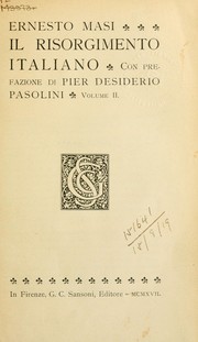 Cover of: Il Risorgimento italiano