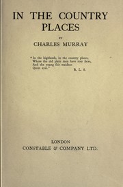 Cover of: In the country places by Charles Murray