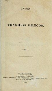 Cover of: Index in tragicos graecos