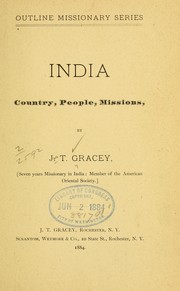 Cover of: India : country, people, missions