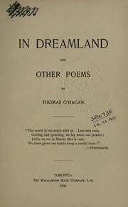 Cover of: In dreamland, and other poems by O'Hagan, Thomas