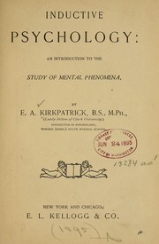 Inductive psychology by Edwin A. Kirkpatrick