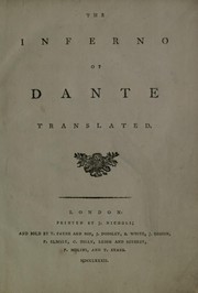 Cover of: The Inferno of Dante translated by Dante Alighieri