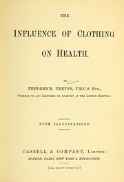Cover of: The influence of clothing on health
