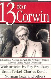 Cover of: 13 for Corwin. by 