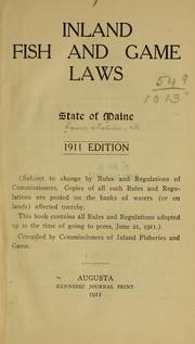 Cover of: Inland fish and game laws