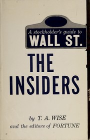 Cover of: The insiders by T. A. Wise