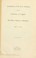 Cover of: Installation of the first president of the University of Virginia, Dr. Edwin Anderson Alderman, April 13, 1905