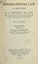 Cover of: International law