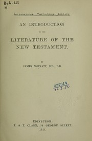 Cover of: An introduction to the literature of the New Testament