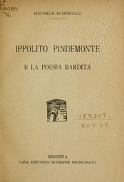 Cover of: Ippolito Pindemonte e la poesia bardita
