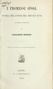 Cover of: I promessi sposi by Alessandro Manzoni