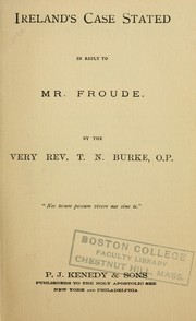 Cover of Ireland's case stated in reply to Mr. Froude