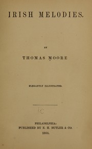 Cover of: Irish melodies. by Thomas Moore