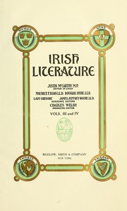 Cover of: Irish literature